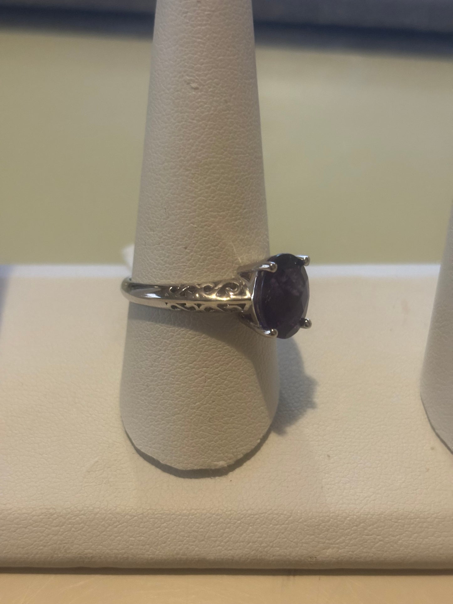 Ancient Amethyst Sterling Silver Ring