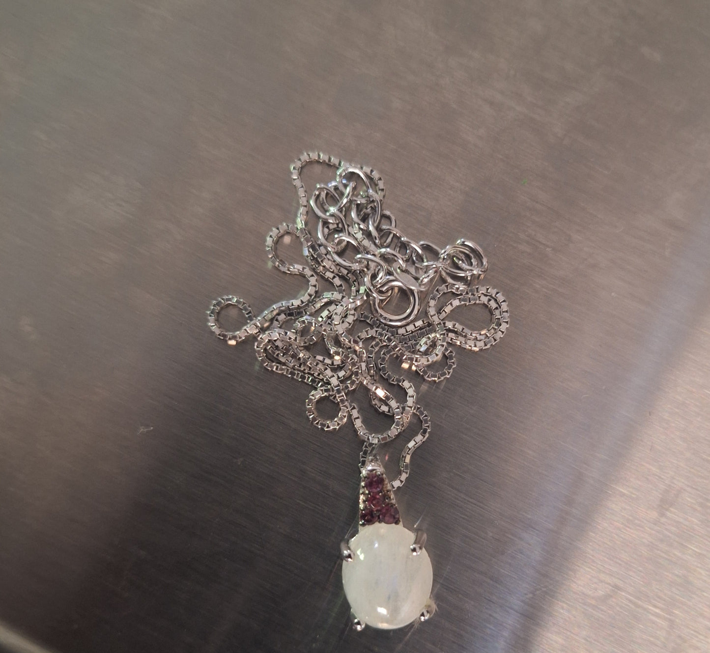 925 Sterling Silver Opal Pendant