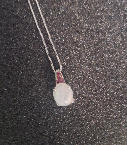 925 Sterling Silver Opal Pendant