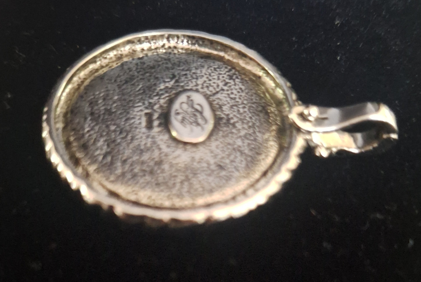 Kirk's Folly Crystal & Gold Tone Smiling Moon face Pendant