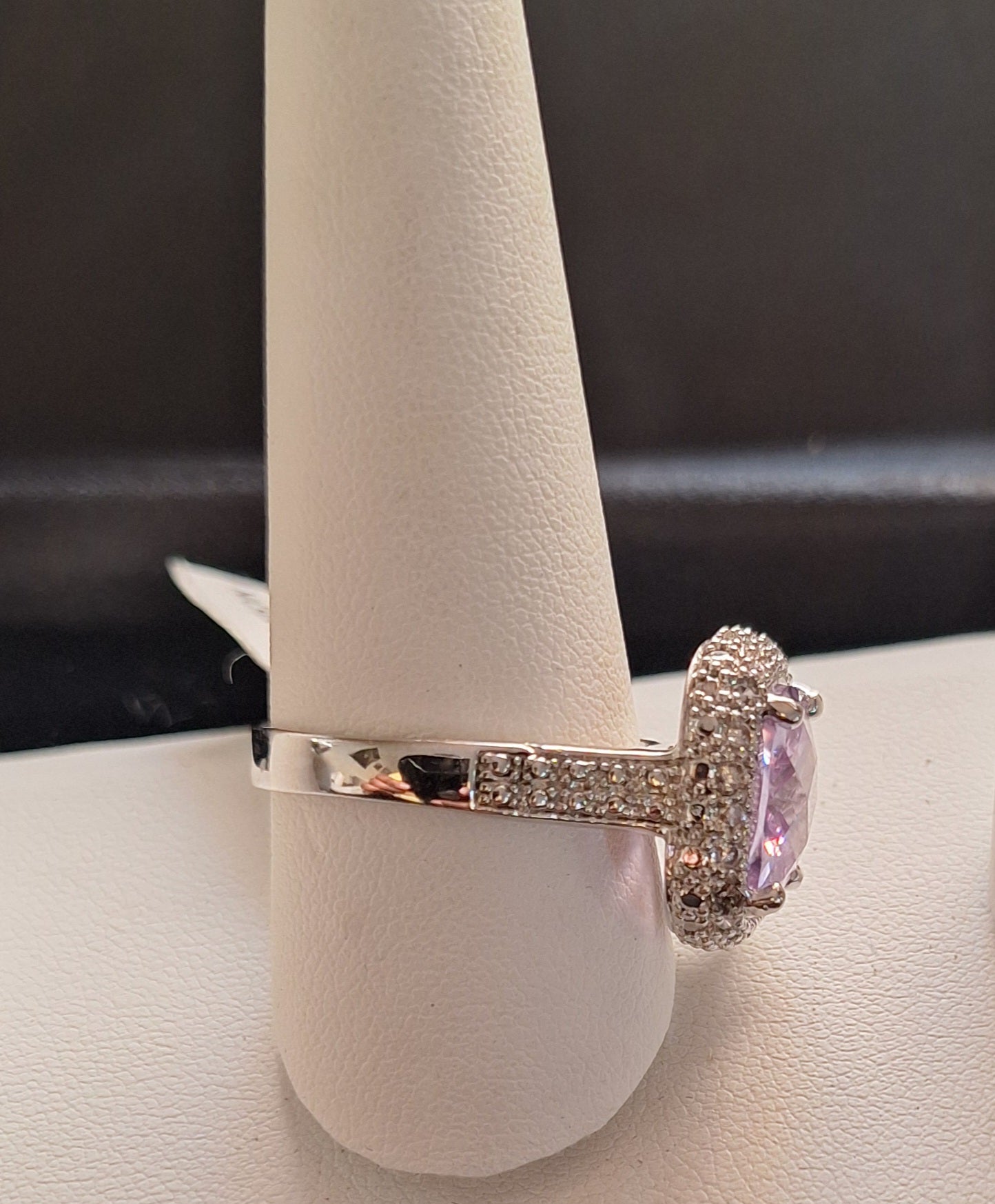 Lavender CZ Ring Nickel Free
