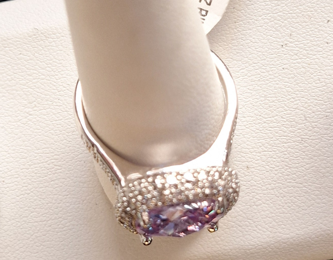 Lavender CZ Ring Nickel Free
