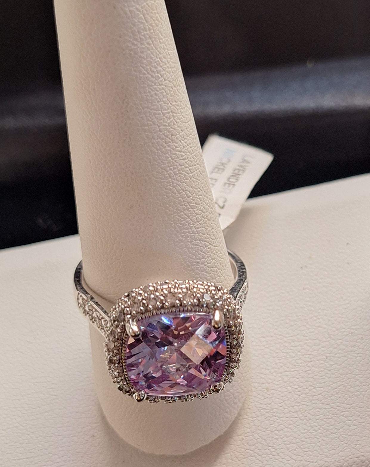 Lavender CZ Ring Nickel Free