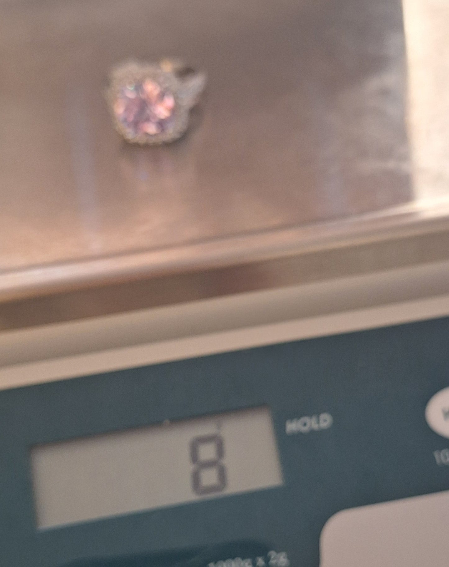 Lavender CZ Ring Nickel Free