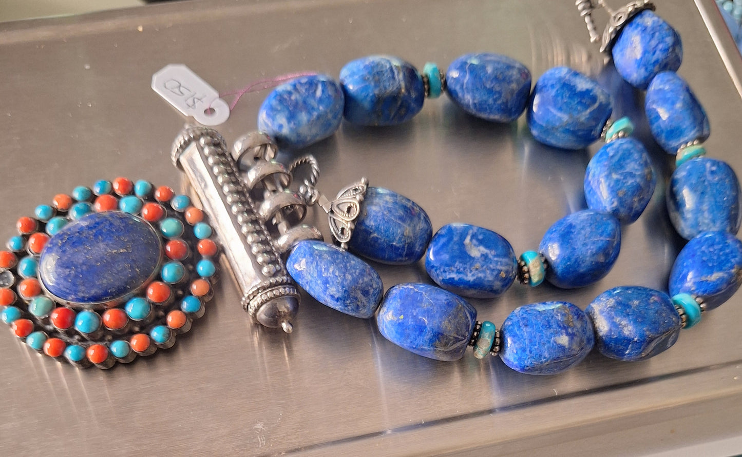 Natural Blue Lapis Lazuli Faceted Gemstone beads