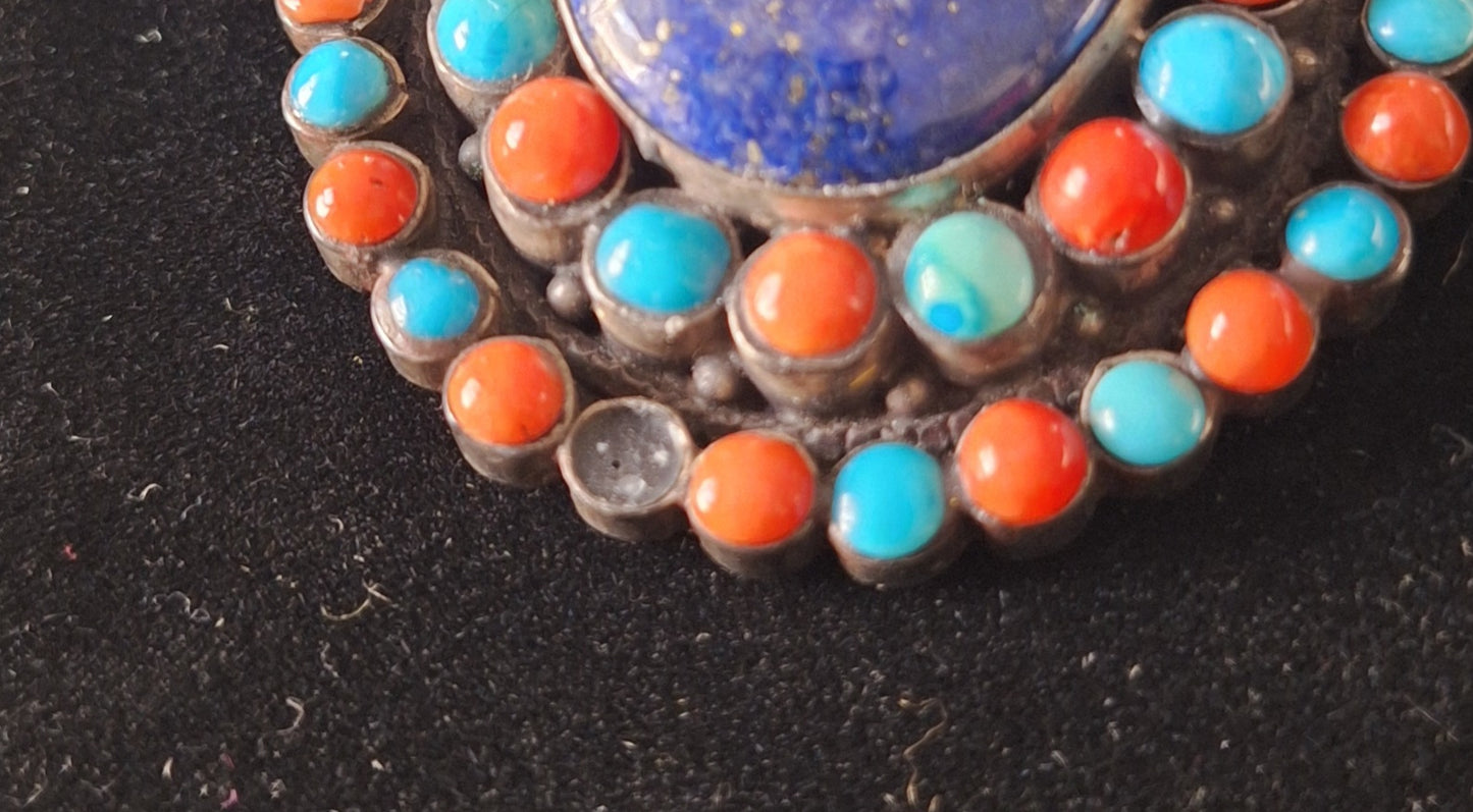 Natural Blue Lapis Lazuli Faceted Gemstone beads