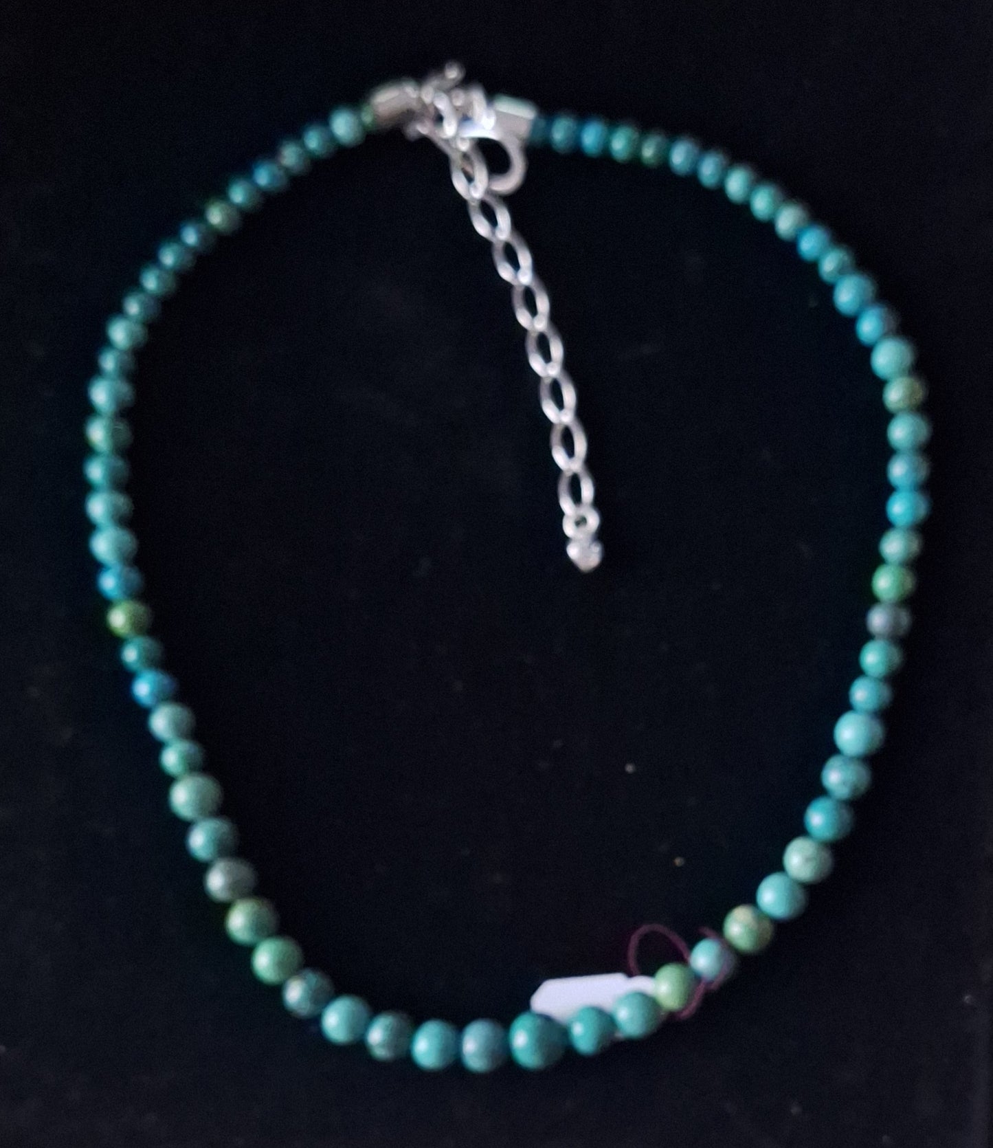 Natural Turquoise Round Beads Necklace