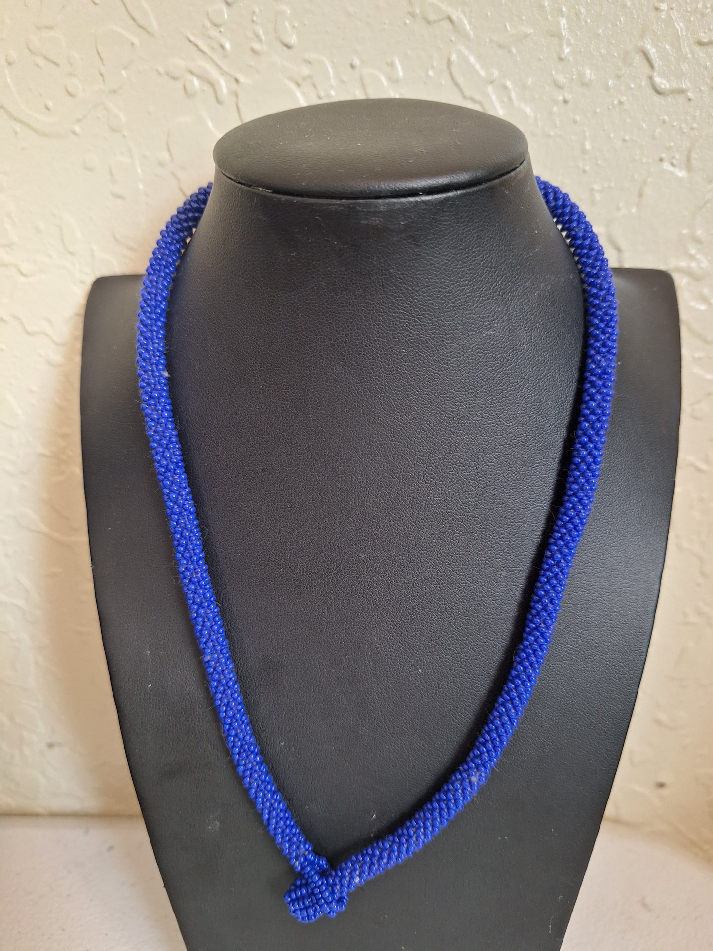 Elegant Crochet Rope Beaded Necklace