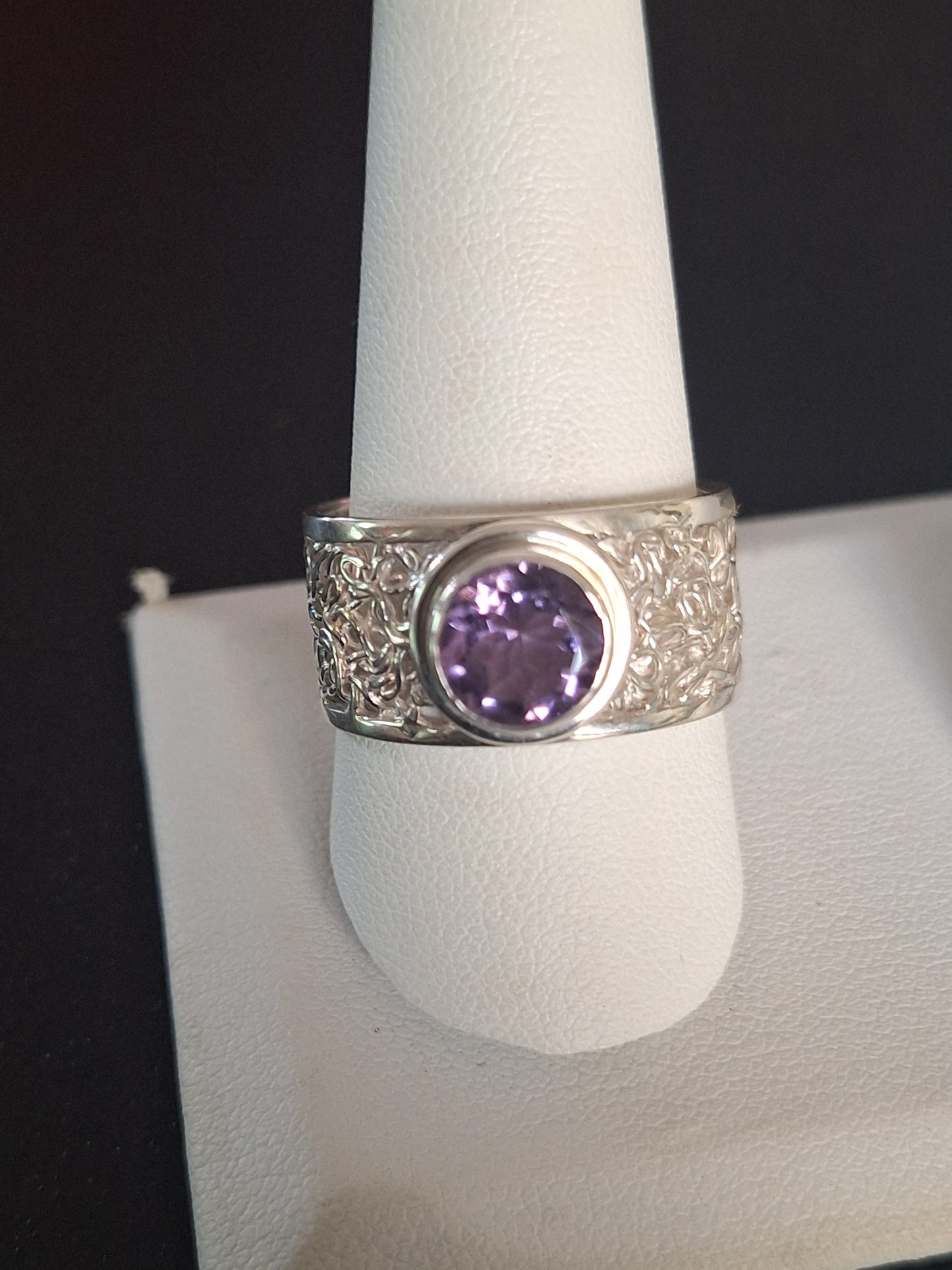 Amethyst Stone Ring, 925 Sterling Silver Ring