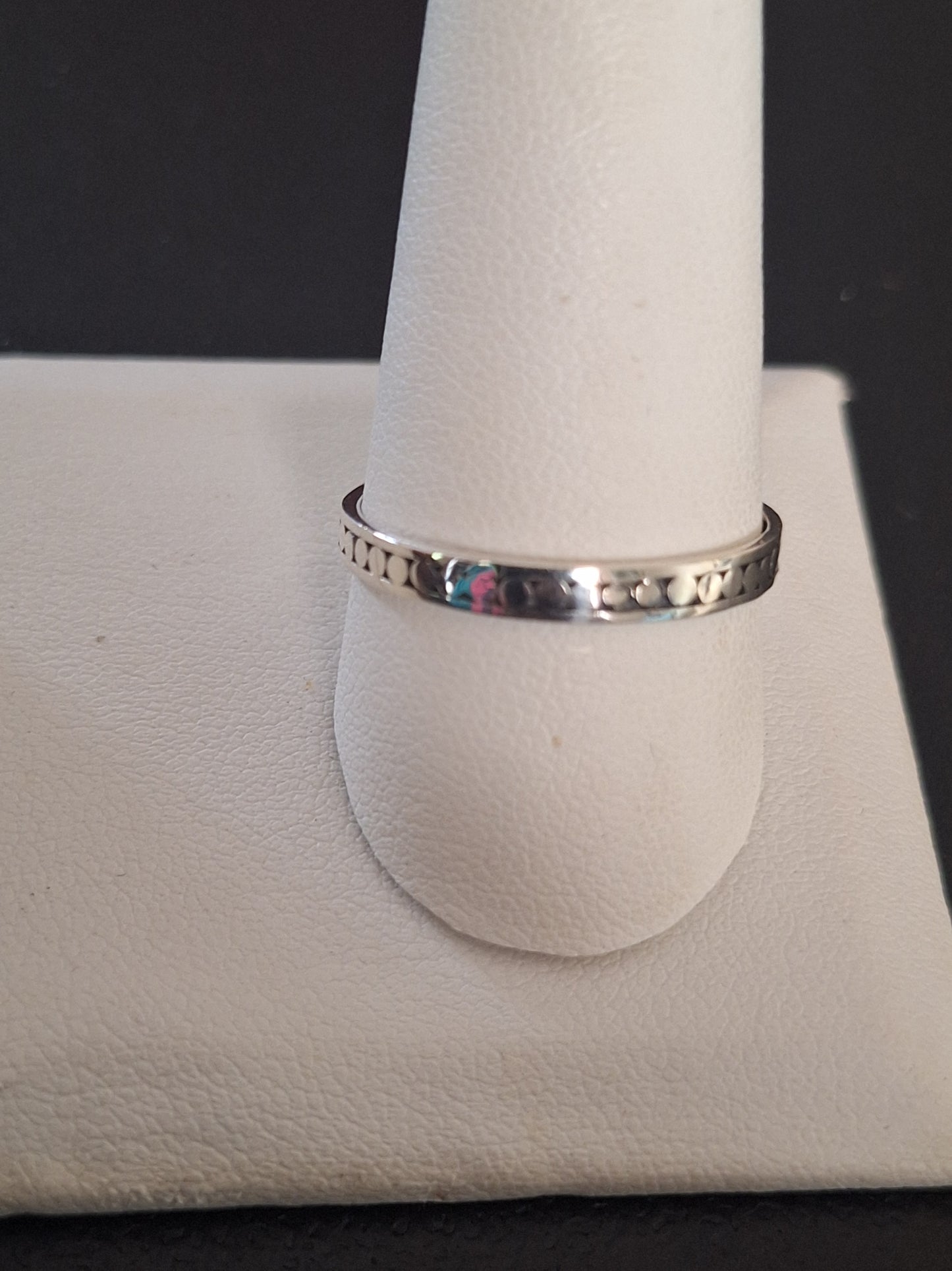 A Sarda Sterling Silver Dot Ring
