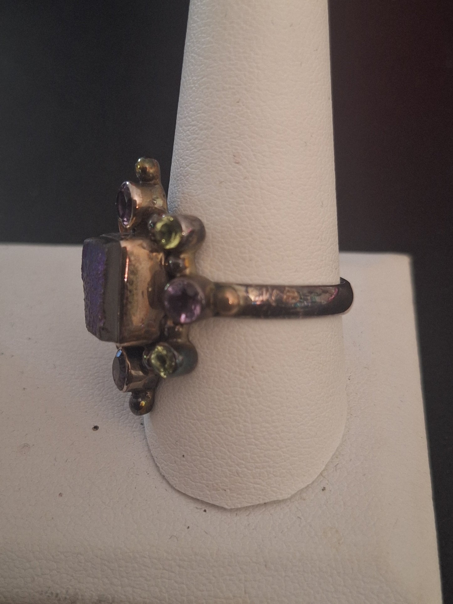Nicky Butler Multi-Stone Druzy Quartz Sterling Silver Size