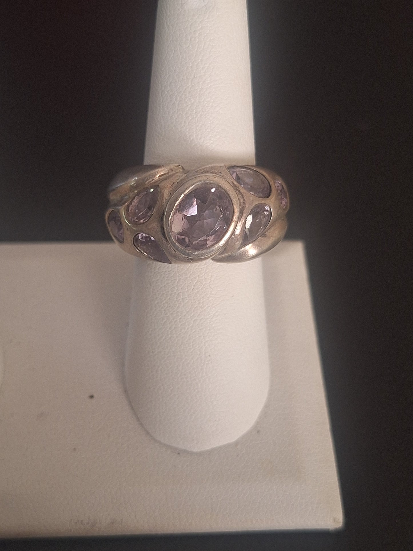 925 Sterling Silver Amethyst Ring