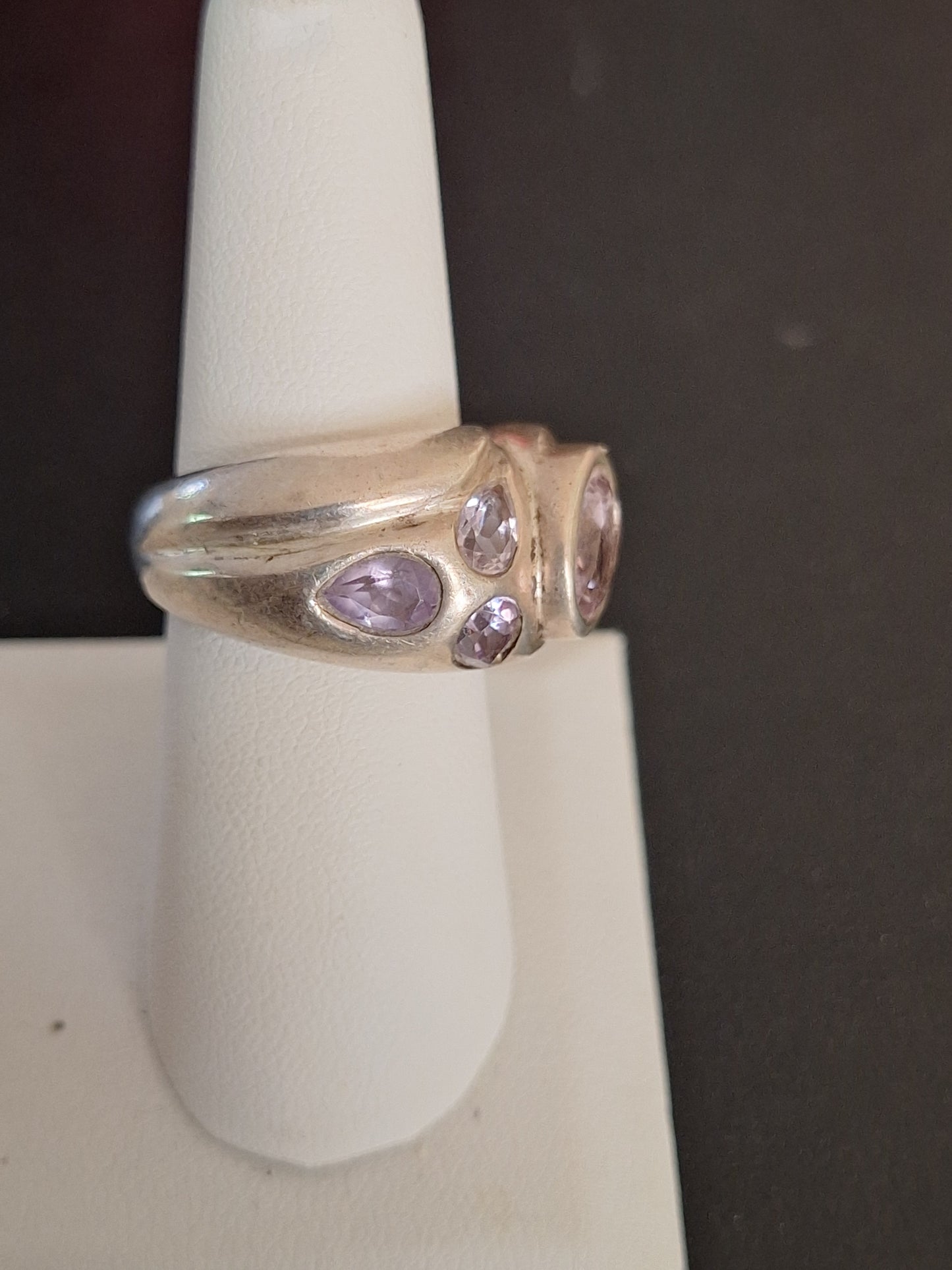 925 Sterling Silver Amethyst Ring