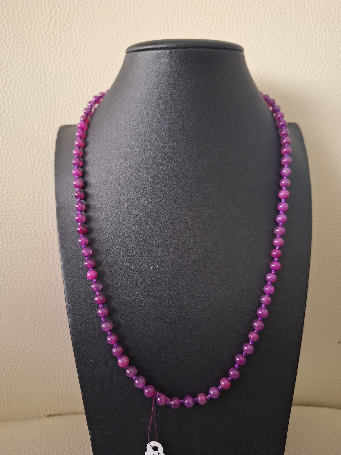 Natural Purple Onyx Round Shape Beads