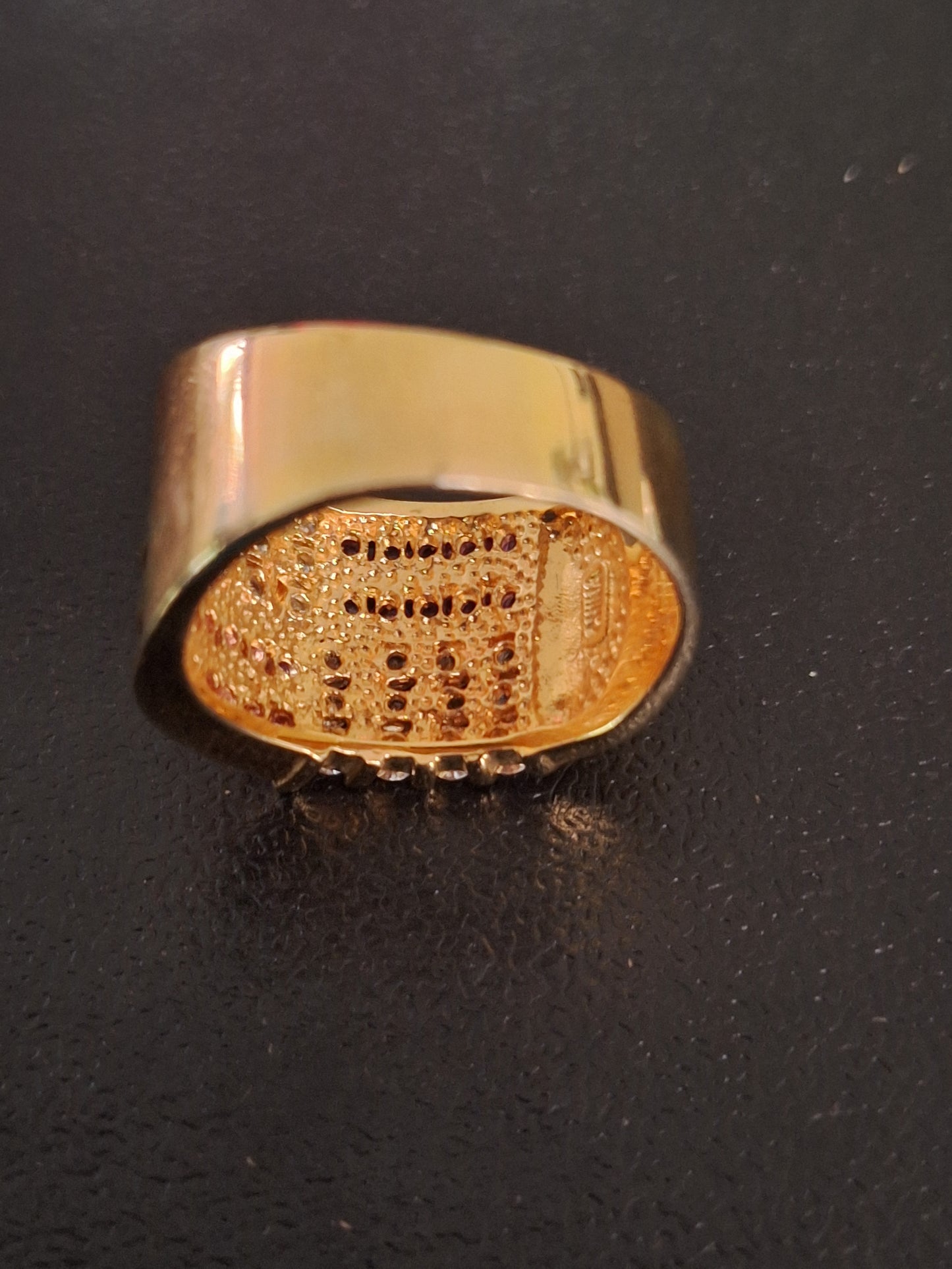 Yellow 925 Sterling Silver Ruby and Diamond Custom Ring