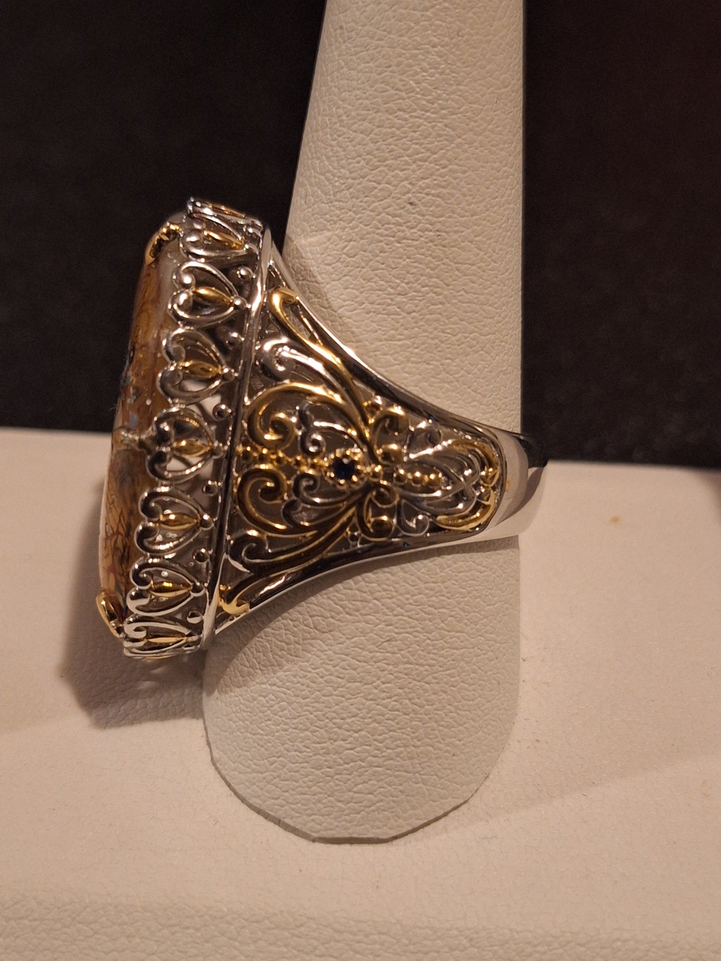 MV Gems En Vogue II Sterling Sapphire The Kiss Klimt Ring