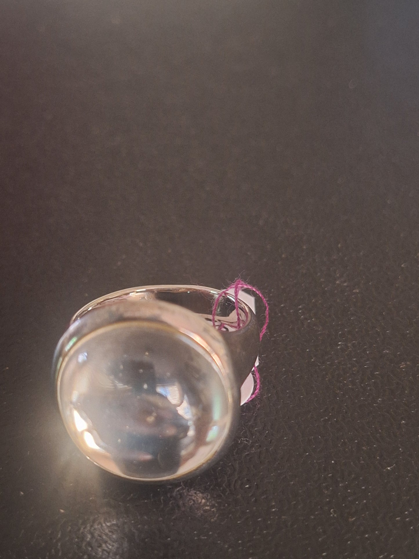 RLM Studio Ring Sterling Silver Quartz Crystal Modernist Robert Lee Morris