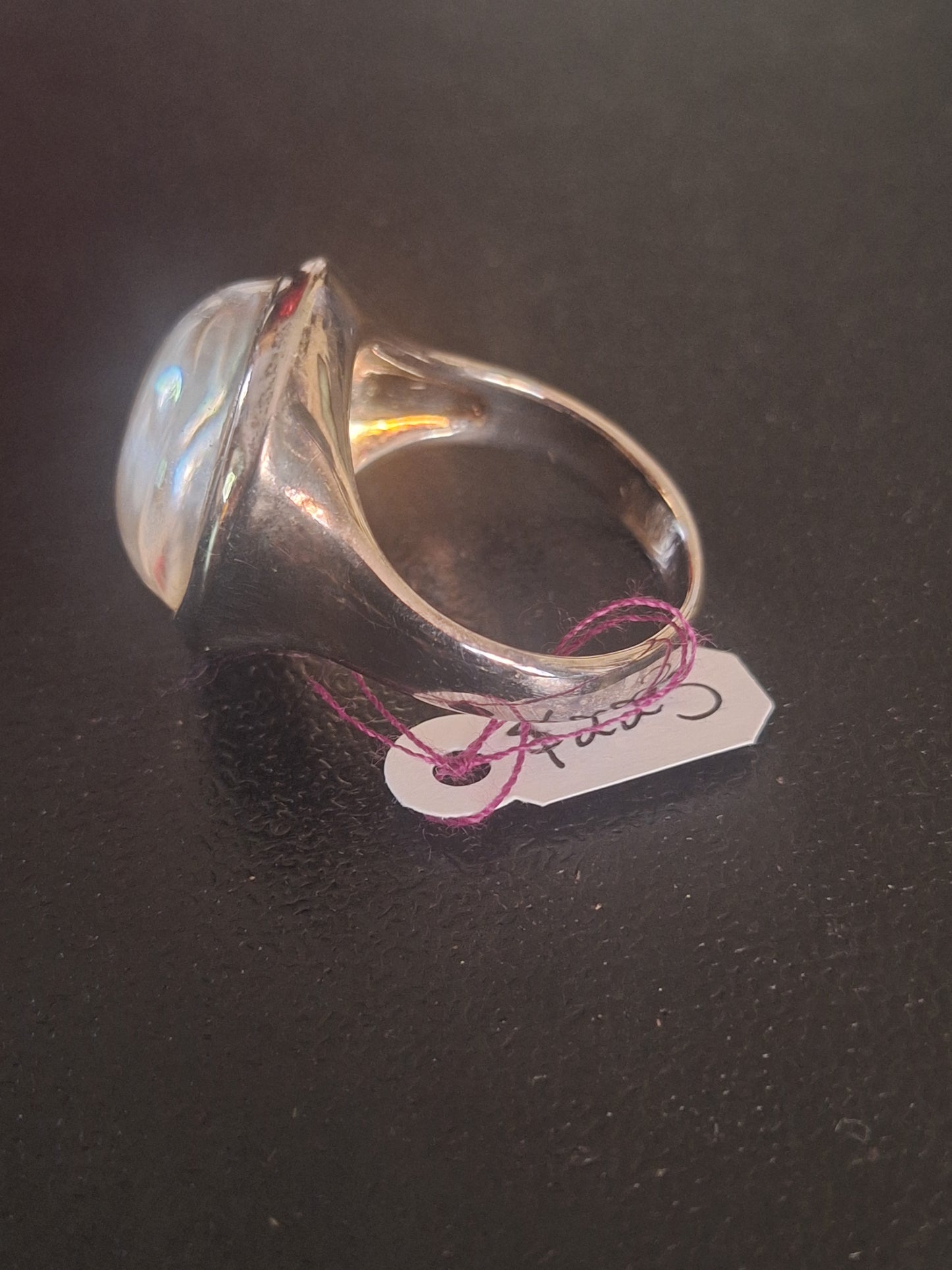RLM Studio Ring Sterling Silver Quartz Crystal Modernist Robert Lee Morris