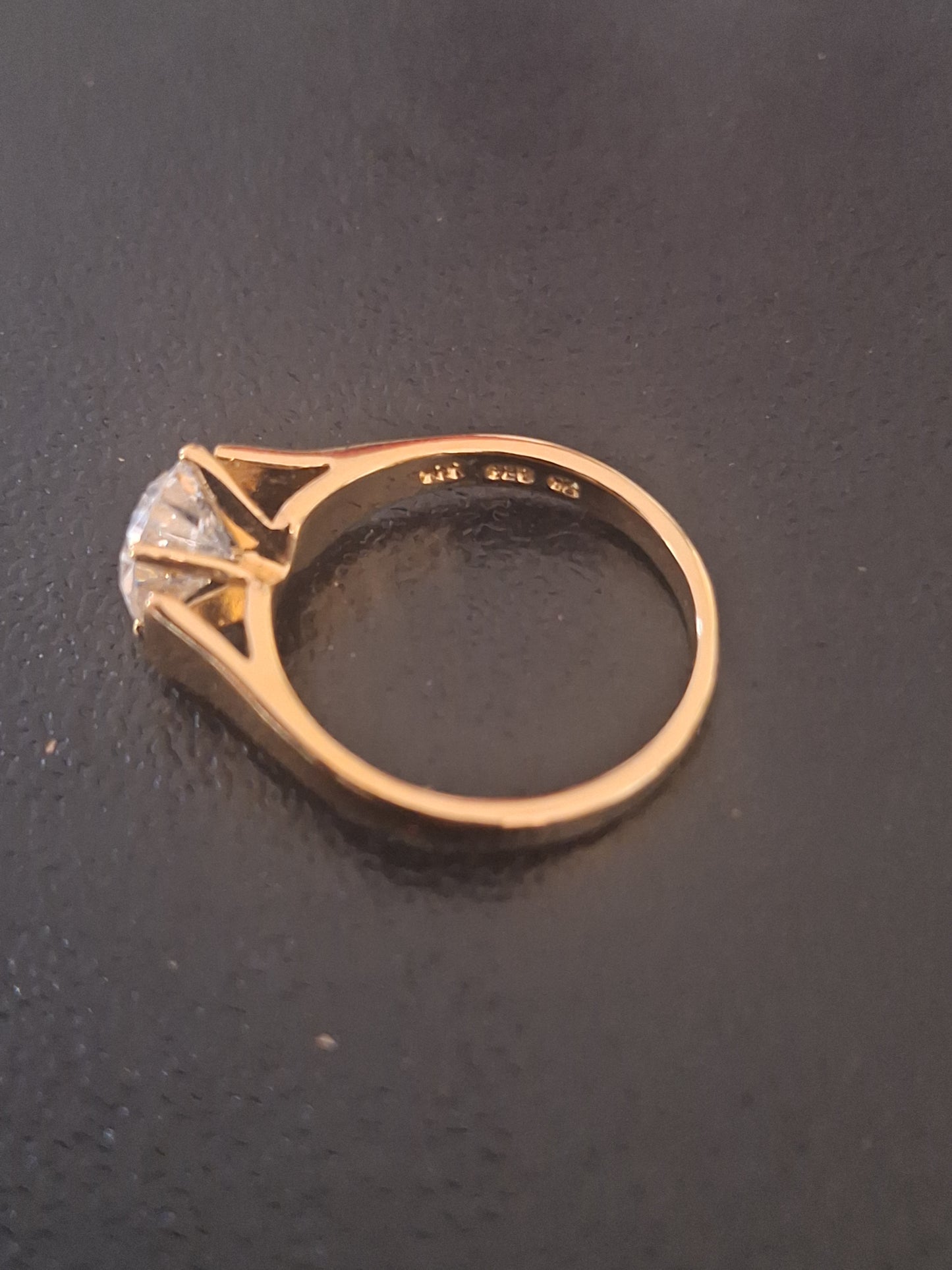 Vintage Cubic Zirconia Sterling Silver Ring