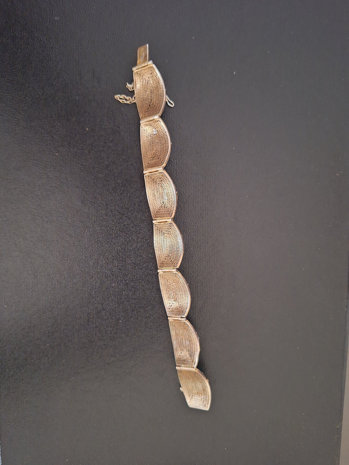Chinese Gilded Silver Turquoise Bracelet
