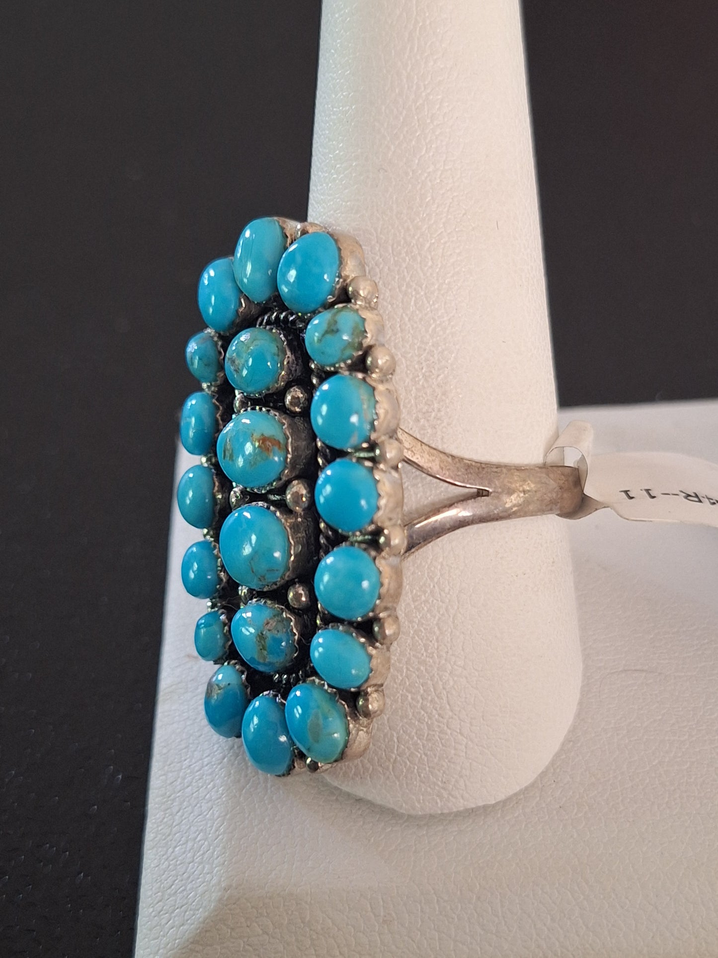 Vintage Navajo Turquoise Native American Jewelry Silver Ring