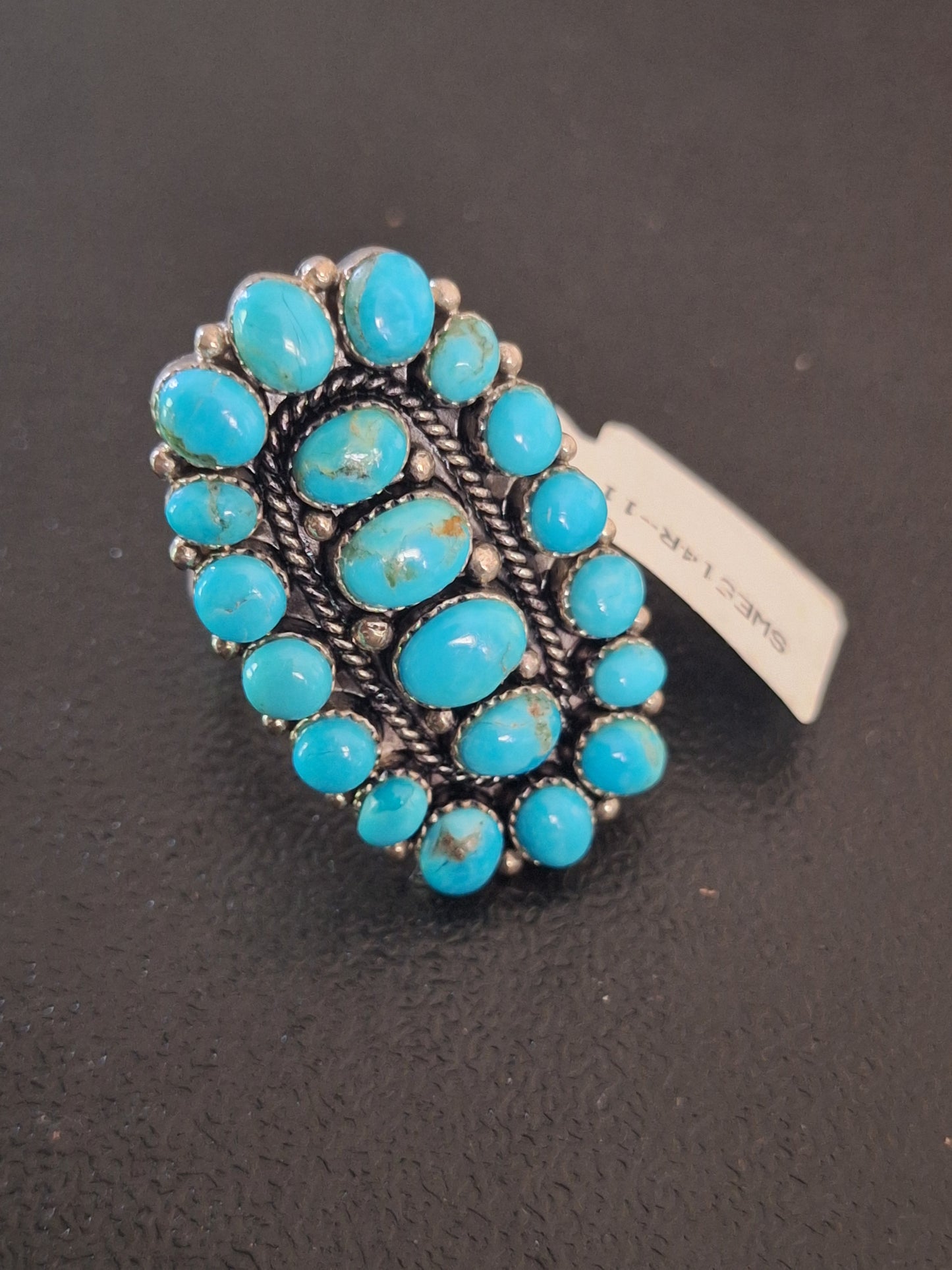 Vintage Navajo Turquoise Native American Jewelry Silver Ring