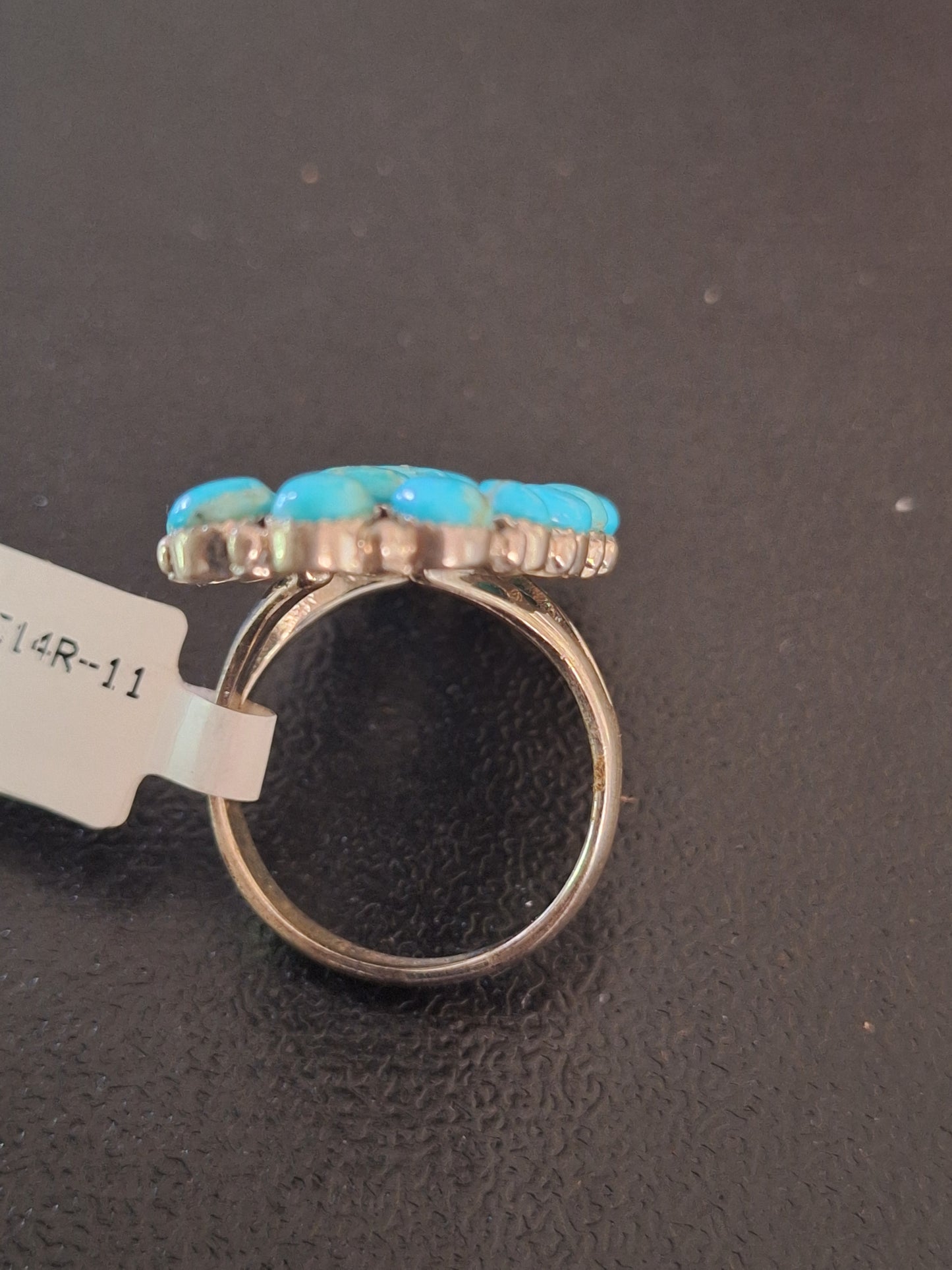 Vintage Navajo Turquoise Native American Jewelry Silver Ring