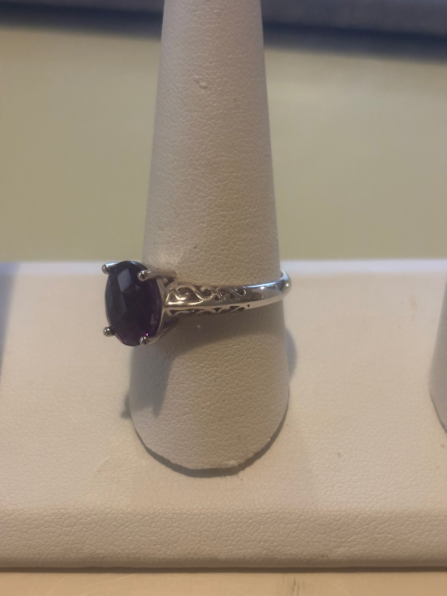 Ancient Amethyst Sterling Silver Ring