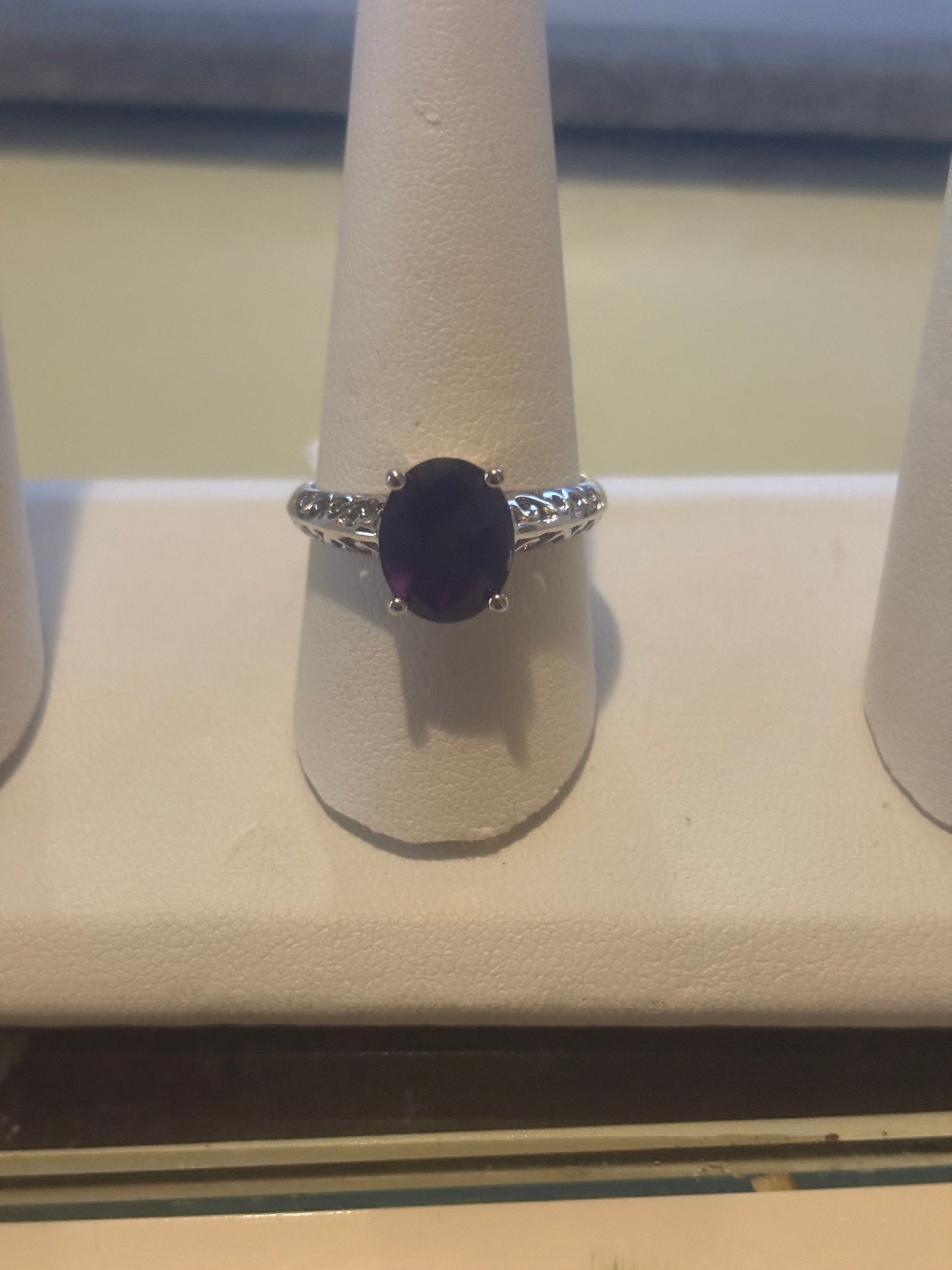 Ancient Amethyst Sterling Silver Ring
