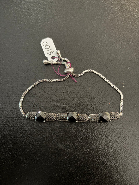 925 Sterling Silver Spinel Bracelet.