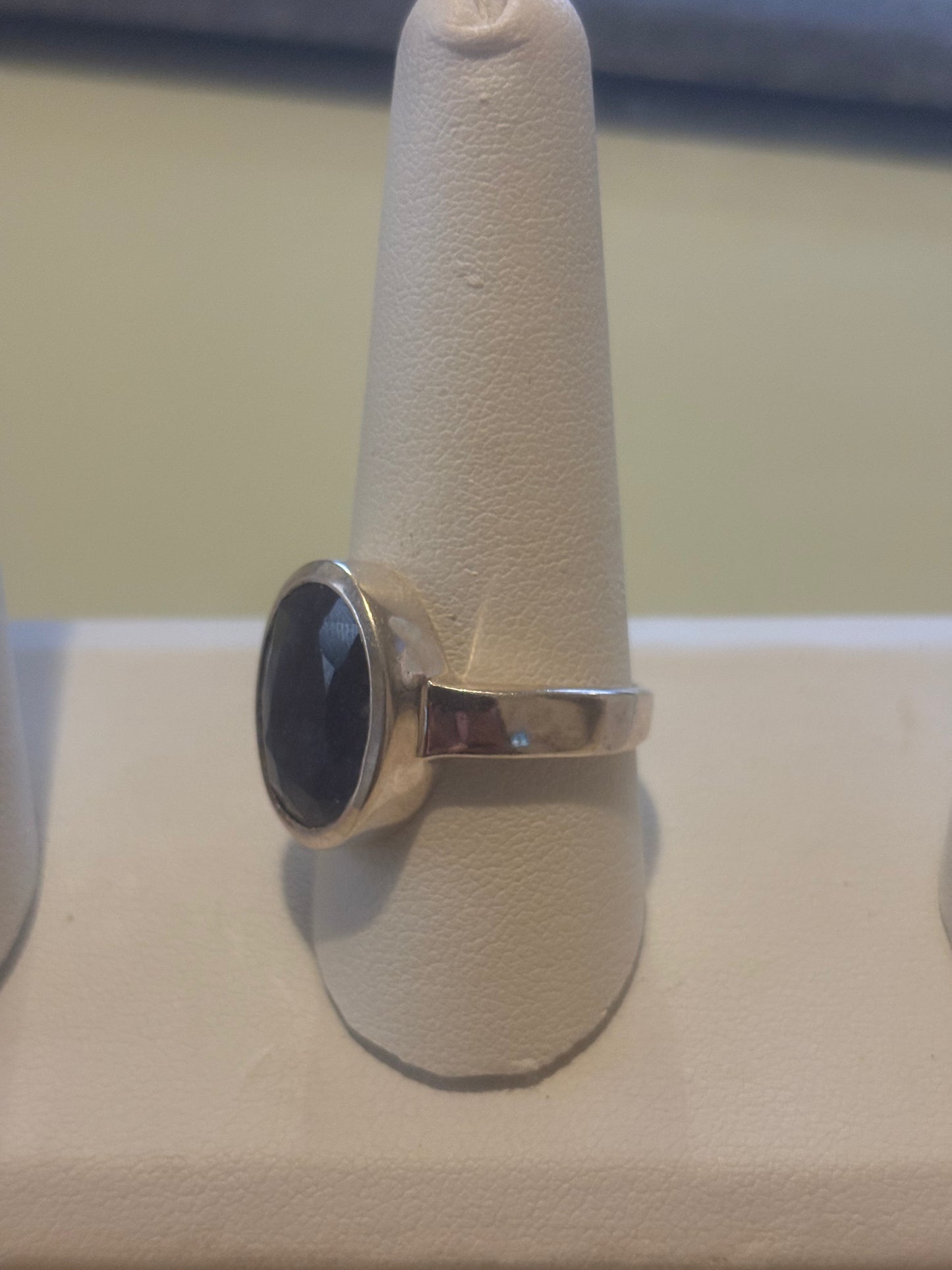 Sapphire Stone Ring Sterling Silver 925 Ring