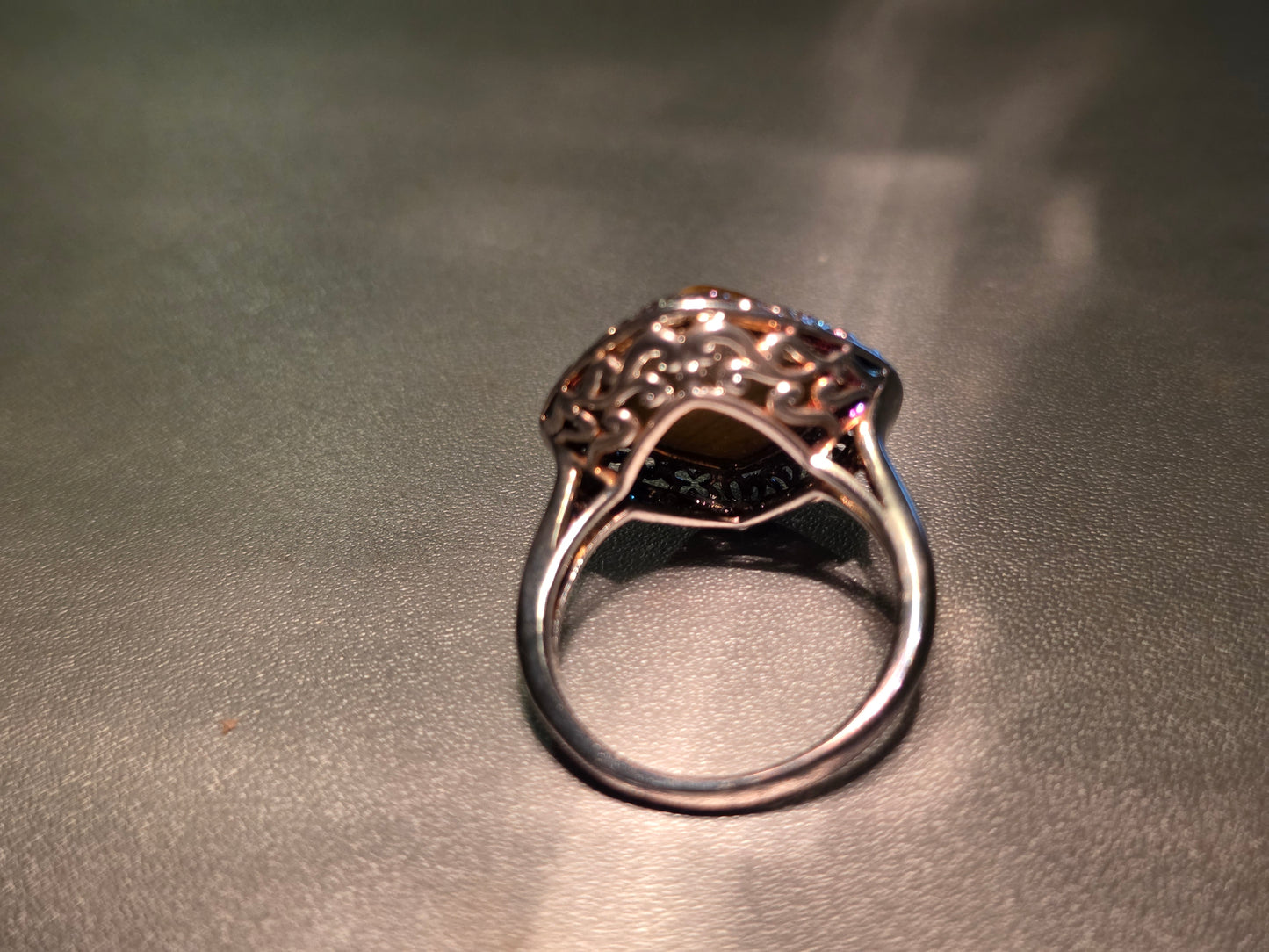 Vintage Sterling Silver Tigers Eye Ring