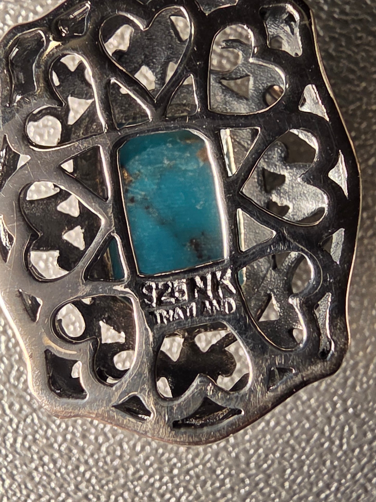 Turquoise Sterling Silver Rope Braid Framed Drop Earrings
