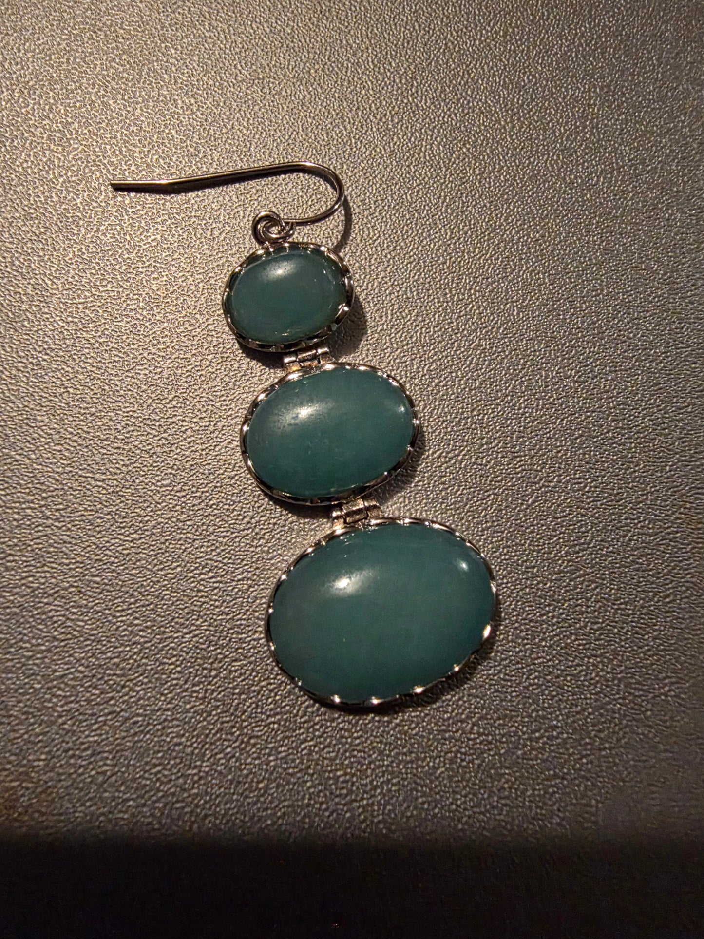 Aqua Chalcedony Gemstone 925 Sterling Silver Earring Jewelry
