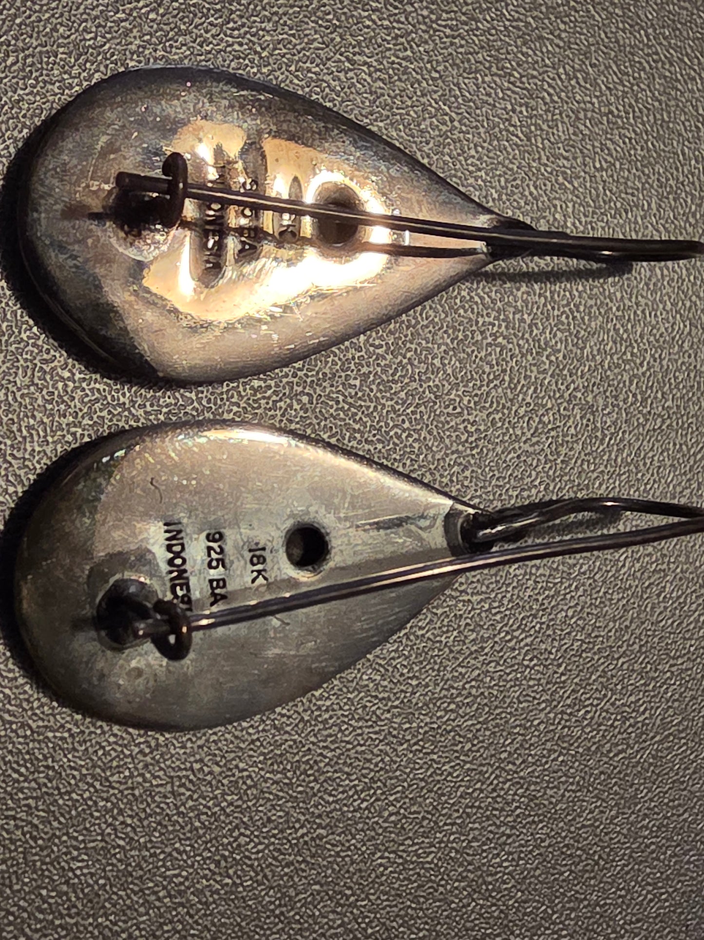 VINTAGE SUARTI BA BALI INDONESIA STERLING SILVER 925 18K GOLD 1 Earrings INDONESIA