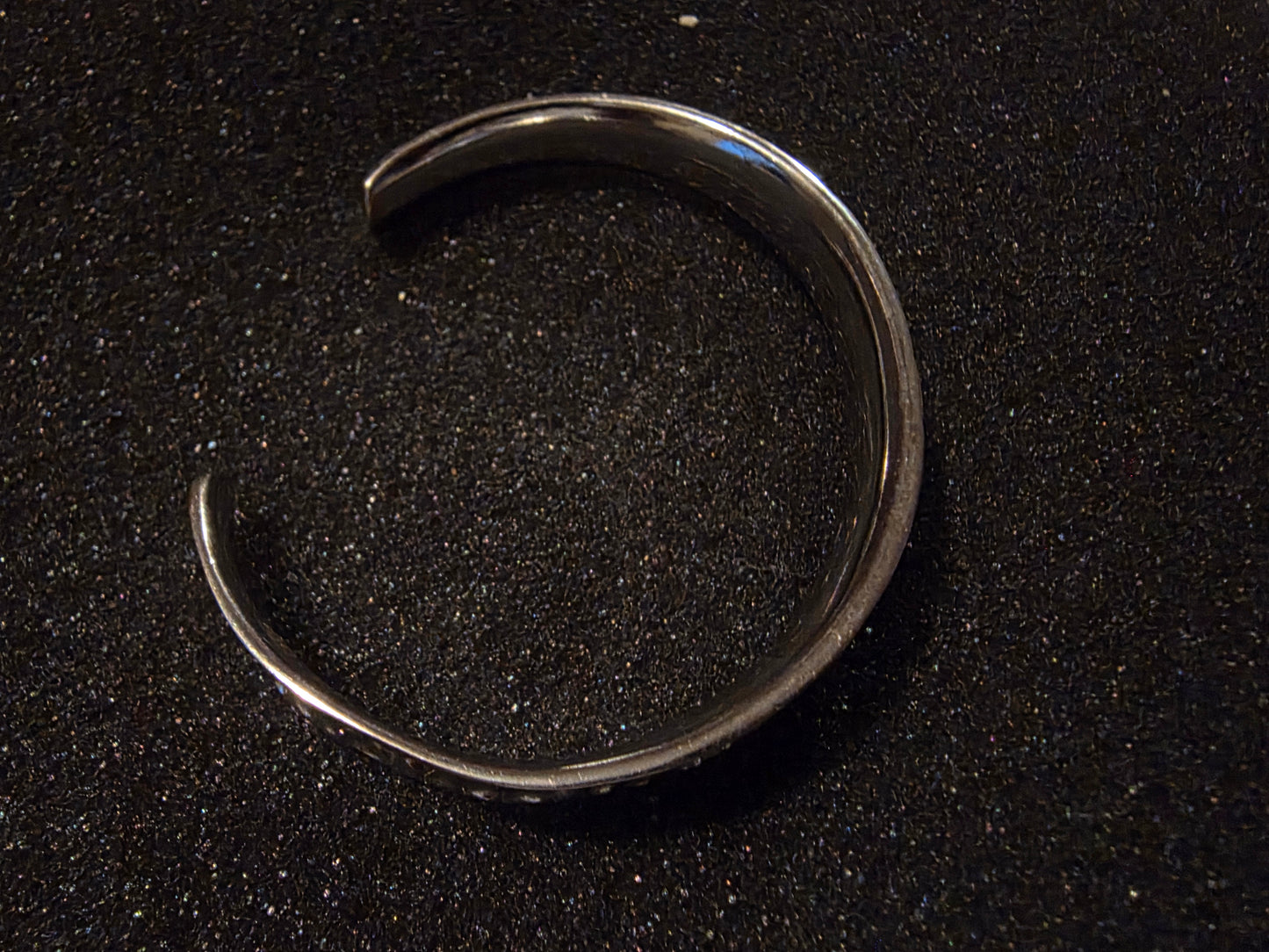 Vintage Sterling Silver 925 Cloud Scroll Swirl Modernist Cuff Bracelet 8"
