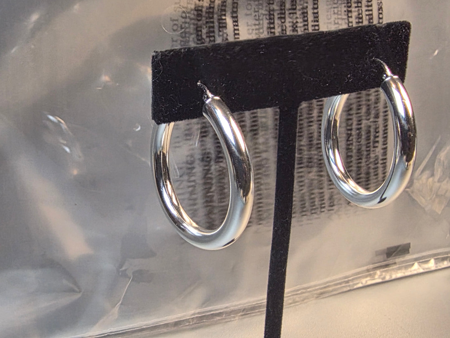 Wild Fable Chunky 925 Sterling Silver Hoop Earrings