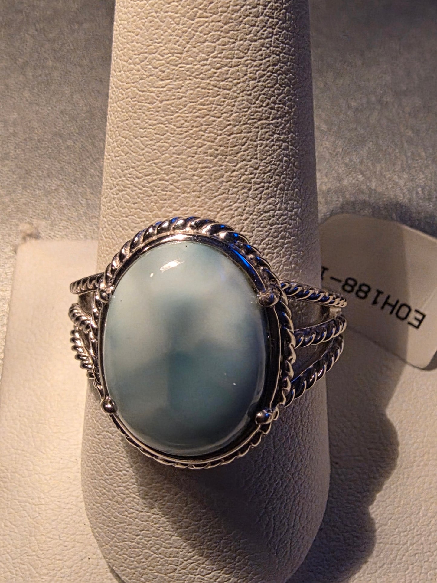 Sterling Silver Larimar Ring