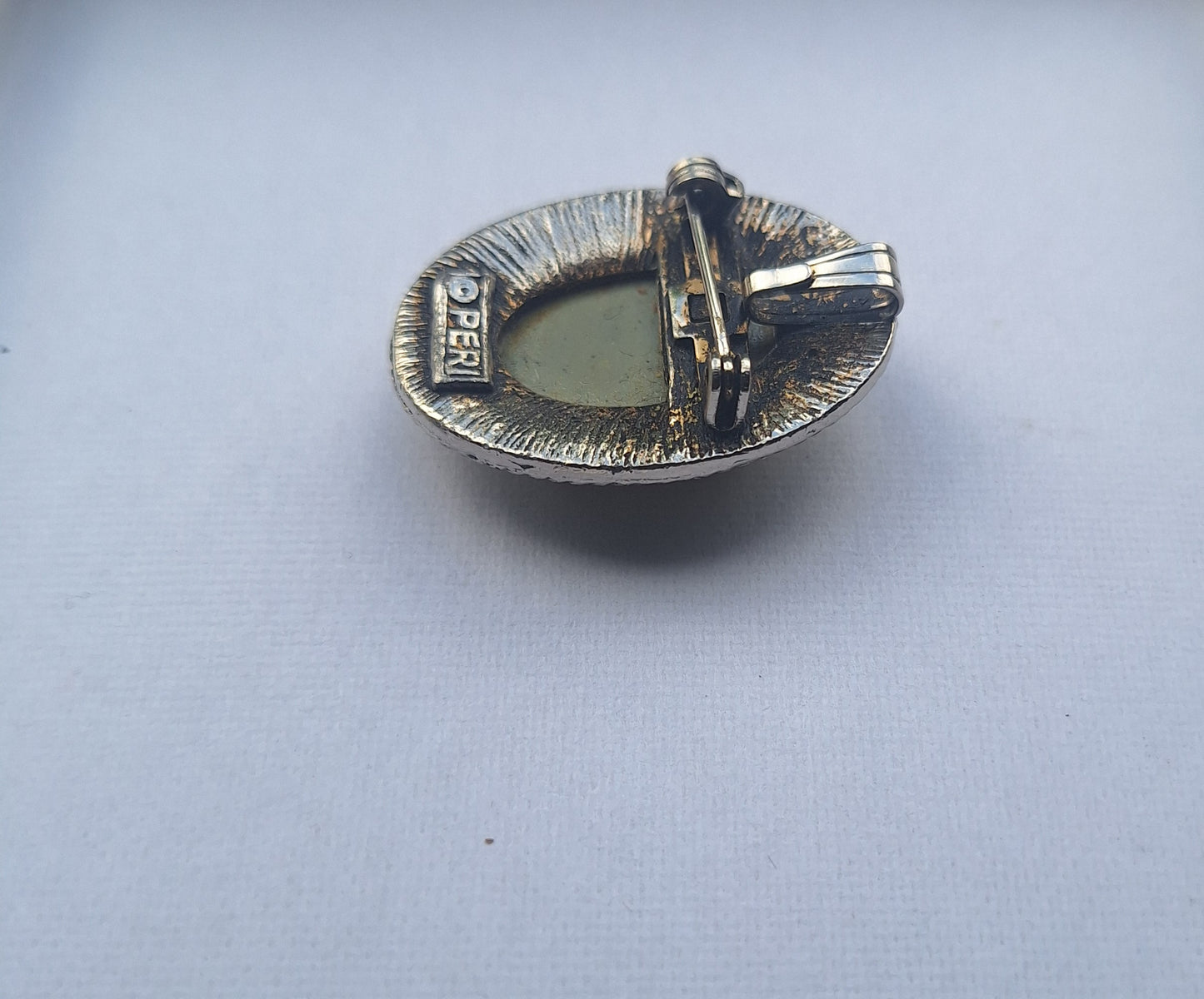 Sterling Silver Cameo Brooch Pendant