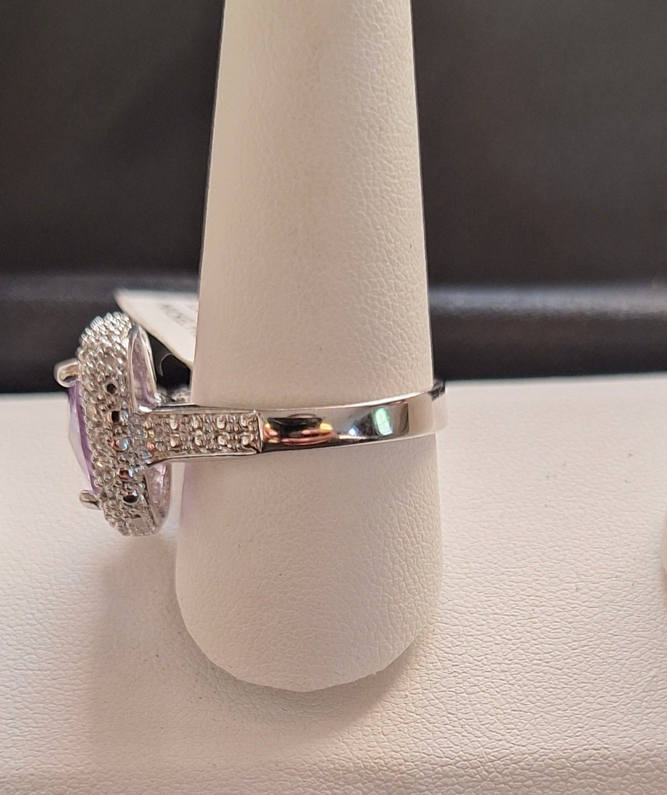 Lavender CZ Ring Nickel Free