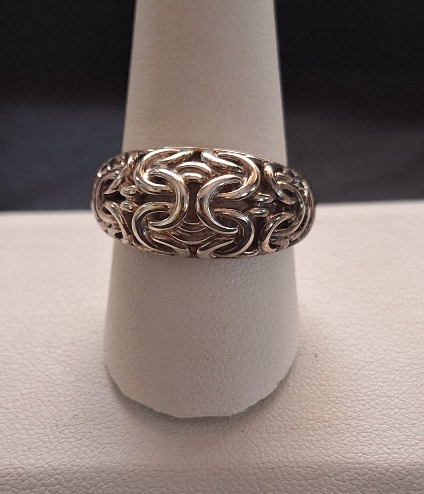 Sterling Byzantine Band Ring