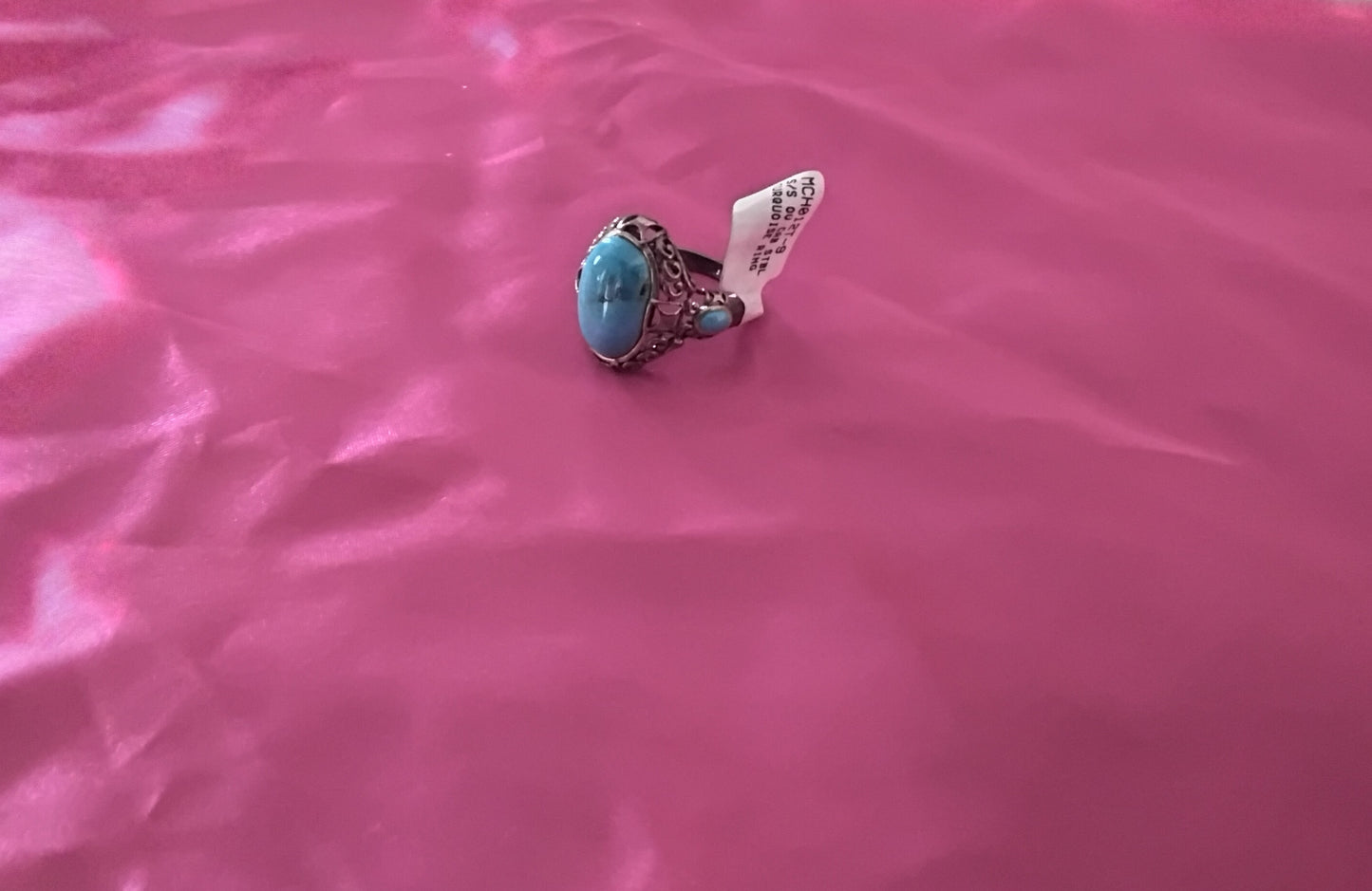 A Sterling Silver Turquoise Ring