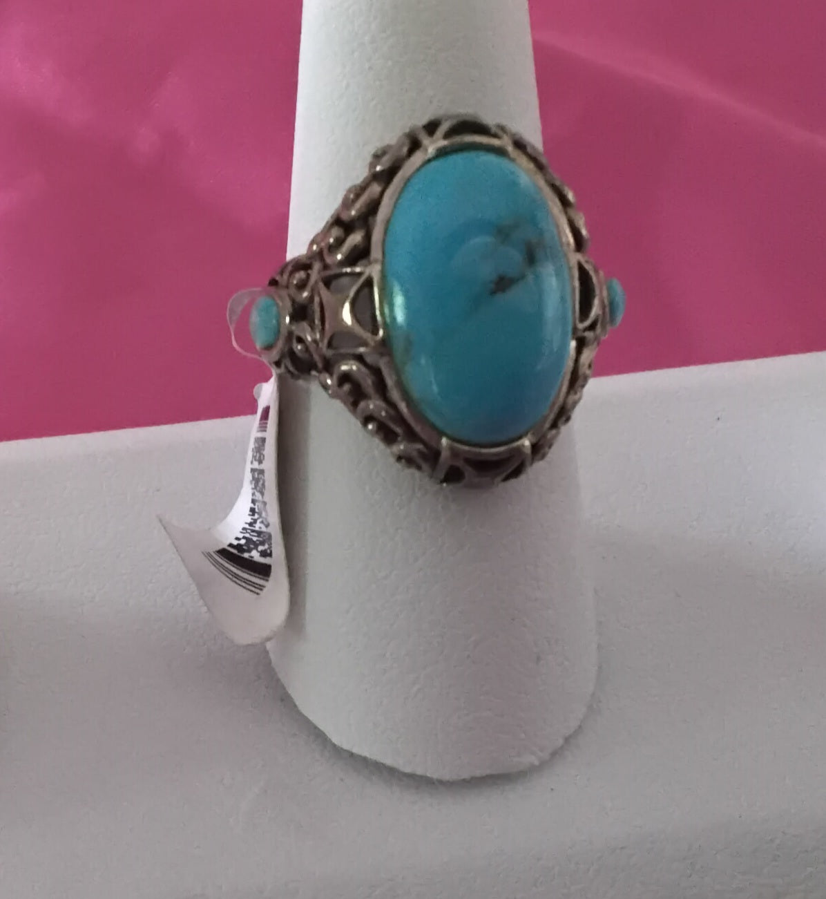 A Sterling Silver Turquoise Ring
