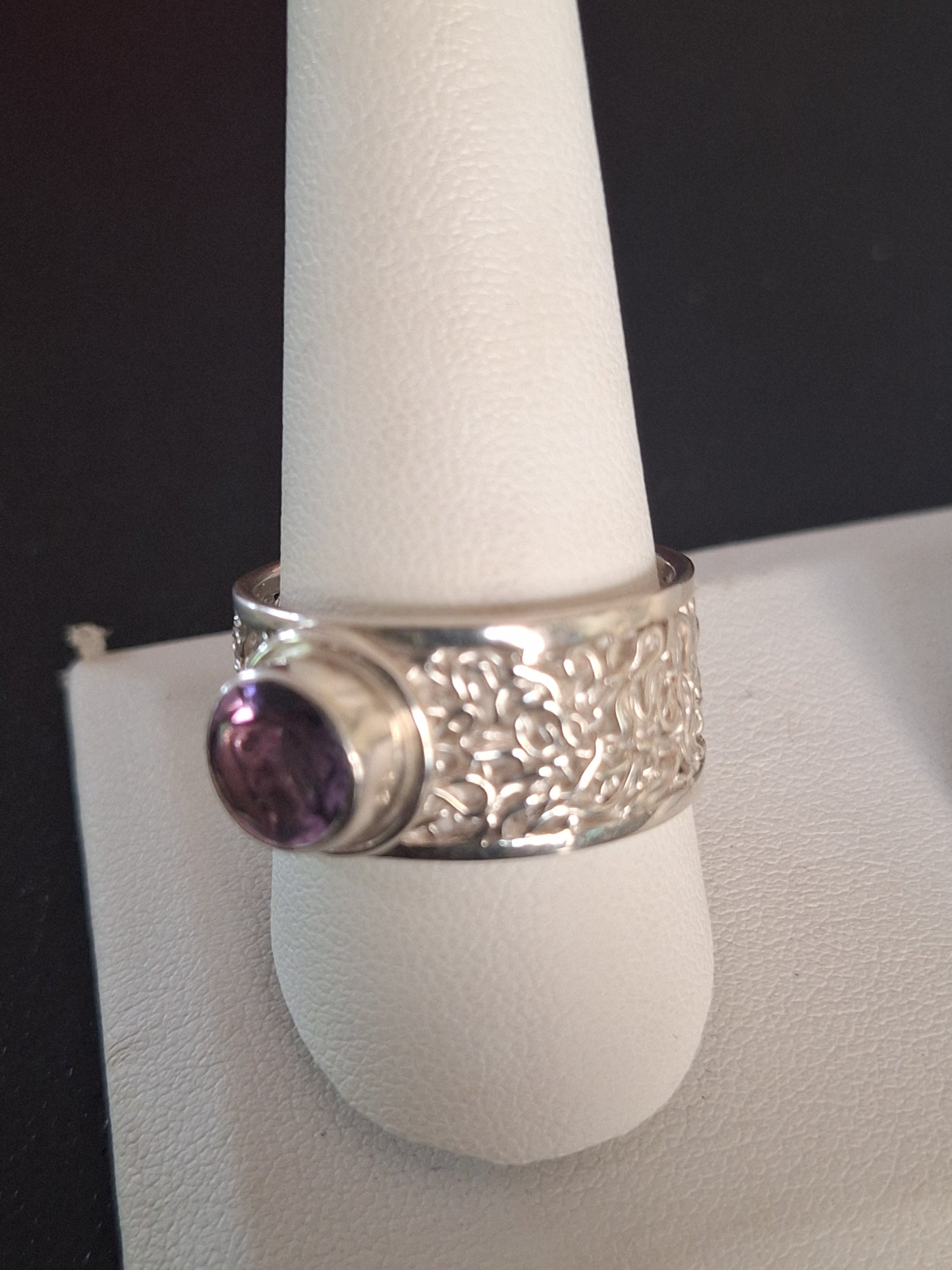 Amethyst Stone Ring, 925 Sterling Silver Ring