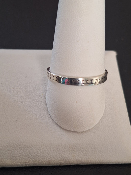 A Sarda Sterling Silver Dot Ring