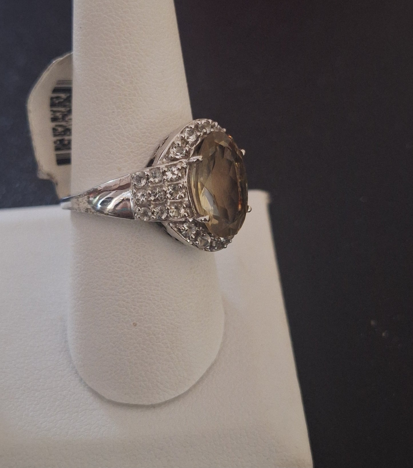 Sterling Silver 4.60CT Lemon Quartz 1.40CTW White Topaz