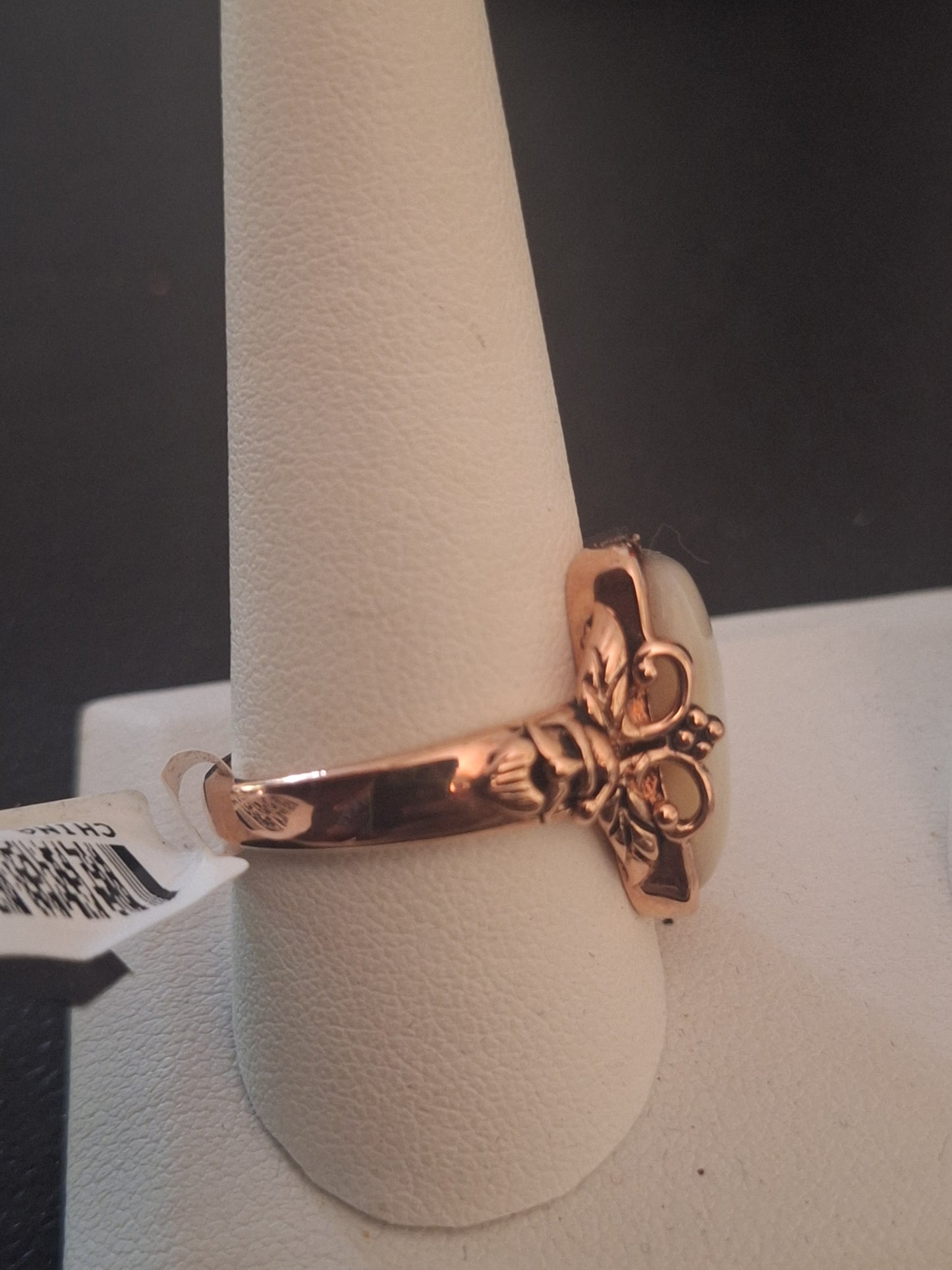 Mother of Pearl Rose-gold Toned Metal