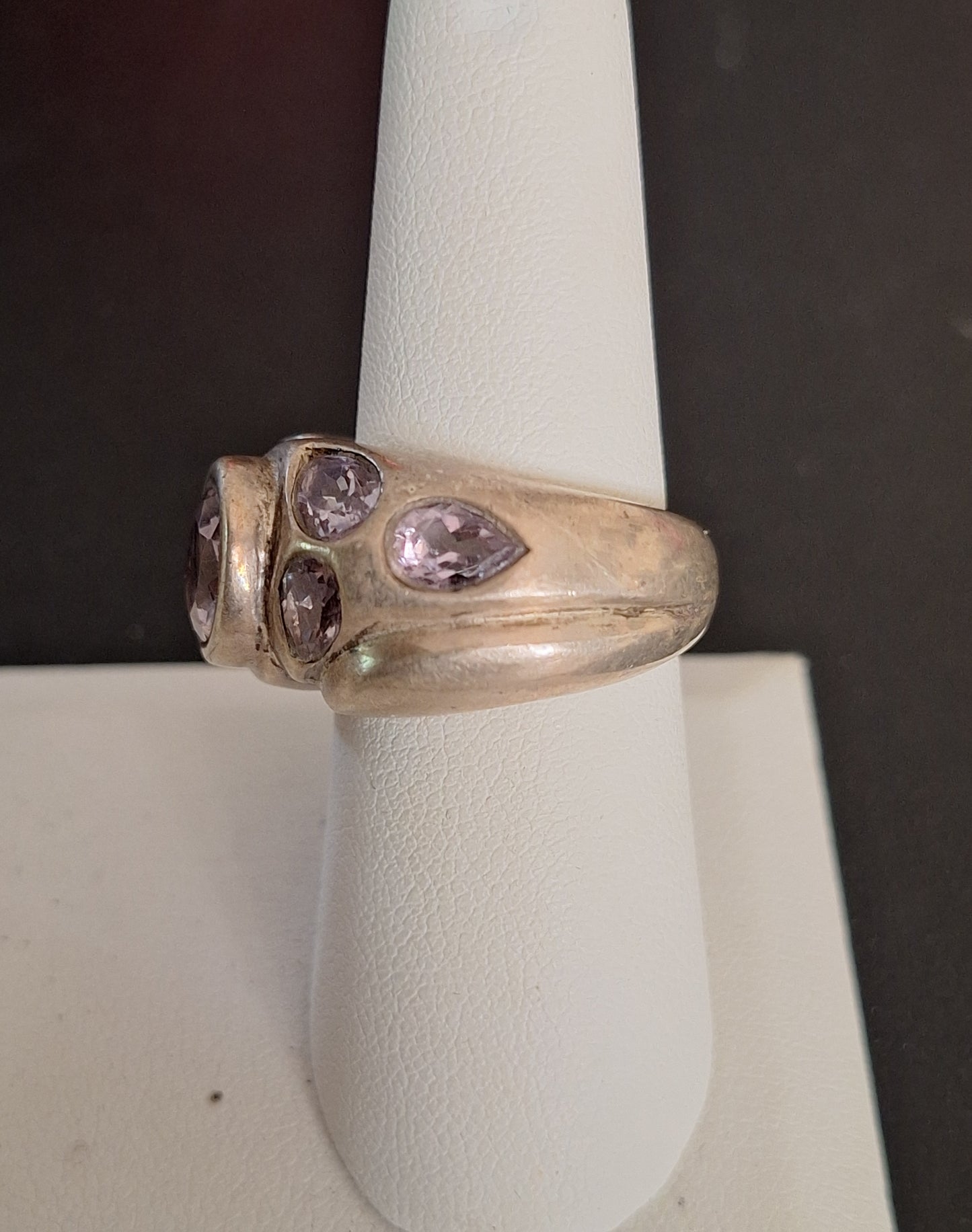 925 Sterling Silver Amethyst Ring