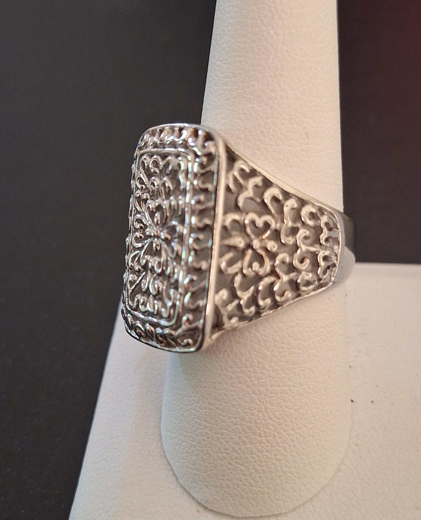 Celtic Scroll & Filigree Signet Ring