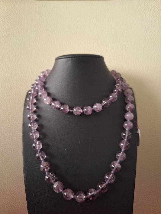 Long Lavender Amethyst Necklace